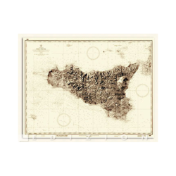 HISTORICAL MAP OF SICILY...
